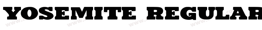Yosemite Regular字体转换